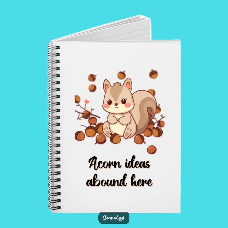 Funny Kawaii Squirrel Notebook - Jot Down Ideas with Playful Charm
