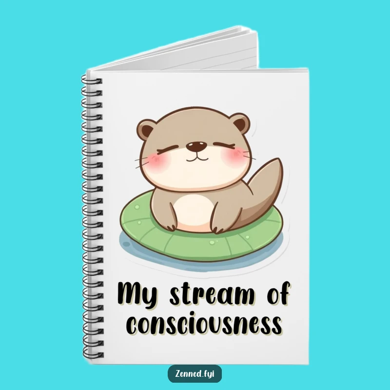 Funny Otter Lily Pad Notebook: Jot Down Relaxed Thoughts and Ideas