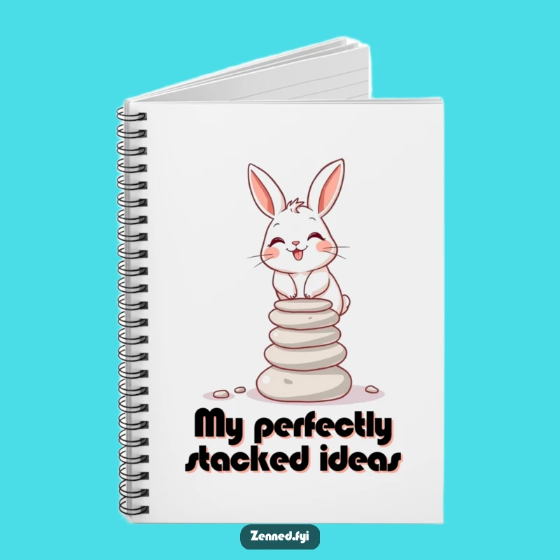 Funny Rabbit Balance Journal - Hilarious Gift for Organized Notes