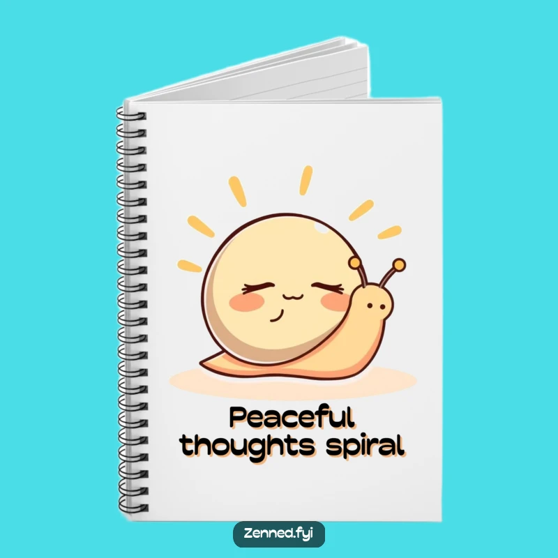 Funny Snail Calm Notebook: Peaceful Slow-Paced Zen Journal Gift