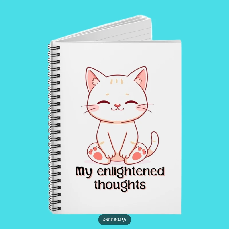 Funny Cat Meditation Notebook: Jot Down Peaceful Pursuits and Purrs
