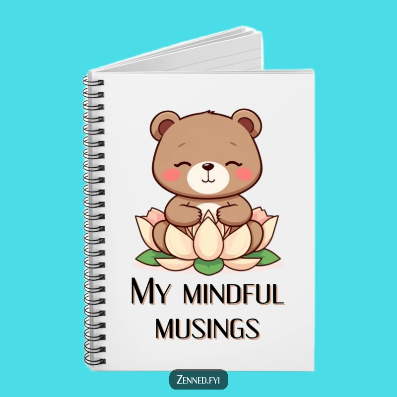 Funny Bear Meditation Journal - Hilarious Gift for Calm Thoughts