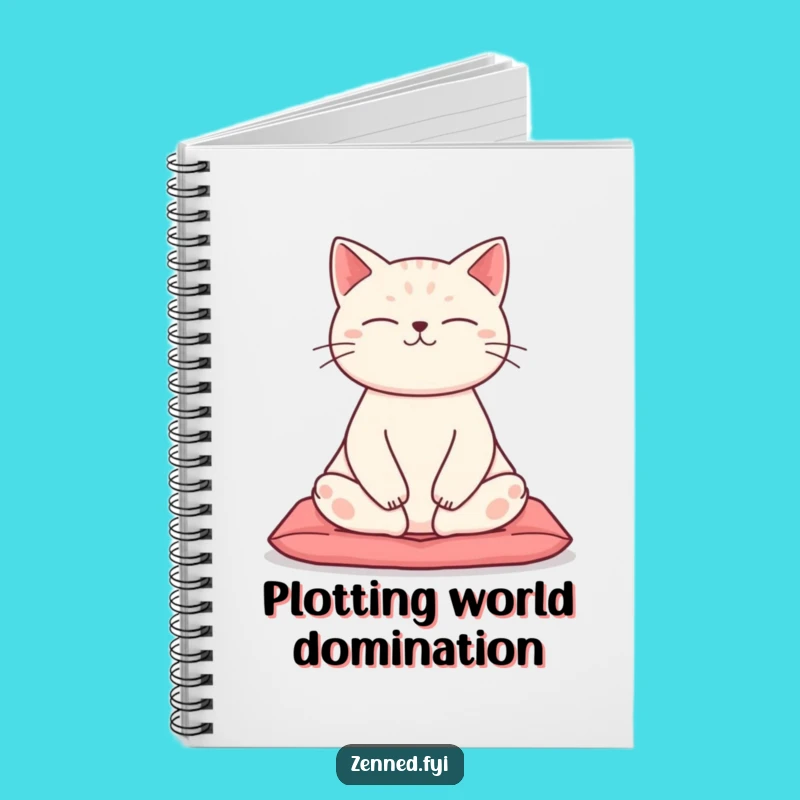 Funny Zen Cat Notebook: Meditation Journal, Hilarious Yoga Diary for Cat Fans