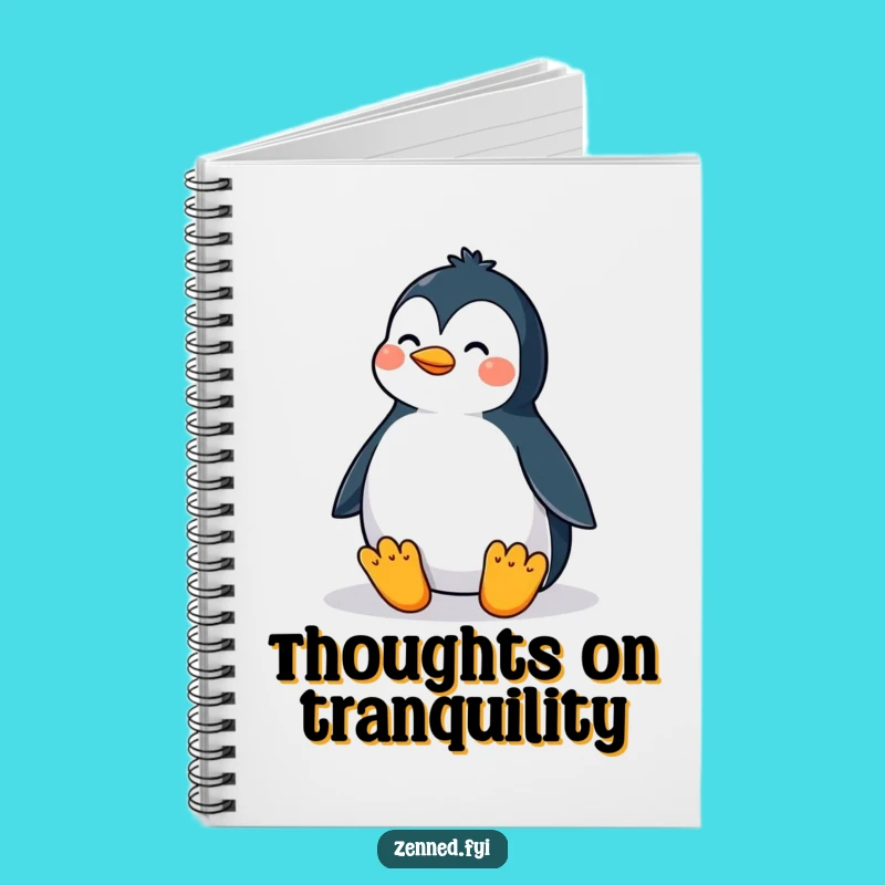 Funny Penguin Zen Notebook: Capture Your Calm Thoughts