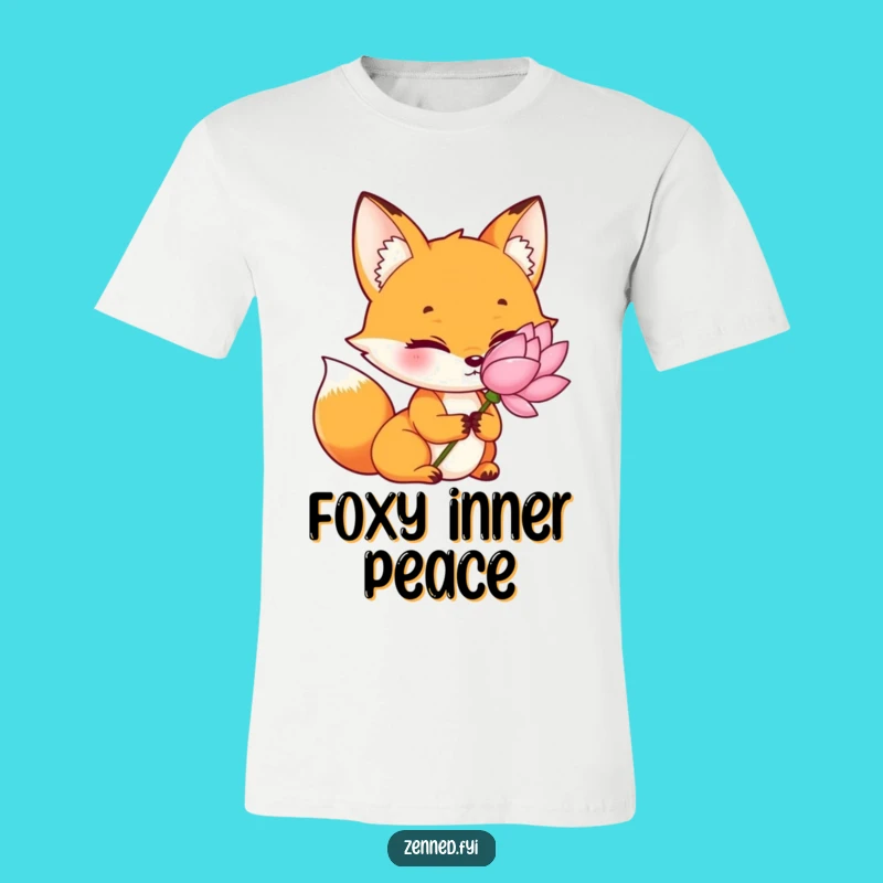 Cool Funny Orange Fox T-Shirt - Wear Your Inner Peace with Foxy Charm