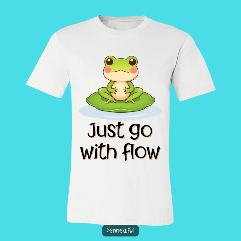 Funny Frog Meditation T-Shirt: Comedic Zen Amphibian Apparel Gift