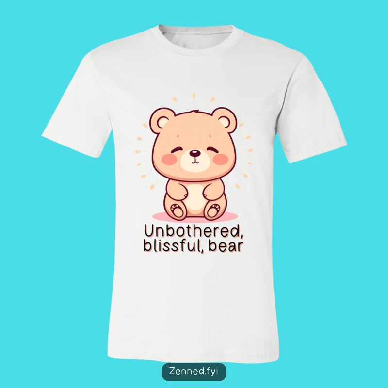 Funny Kawaii Bear Calm Aura T-Shirt - Wear Your Inner Peace Lovingly