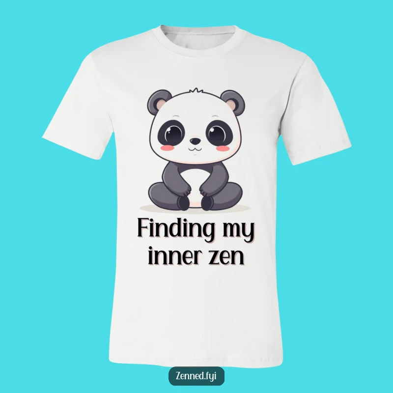 Funny Kawaii Panda T-Shirt - Zen Meditation and Humor, Great Gift Choice