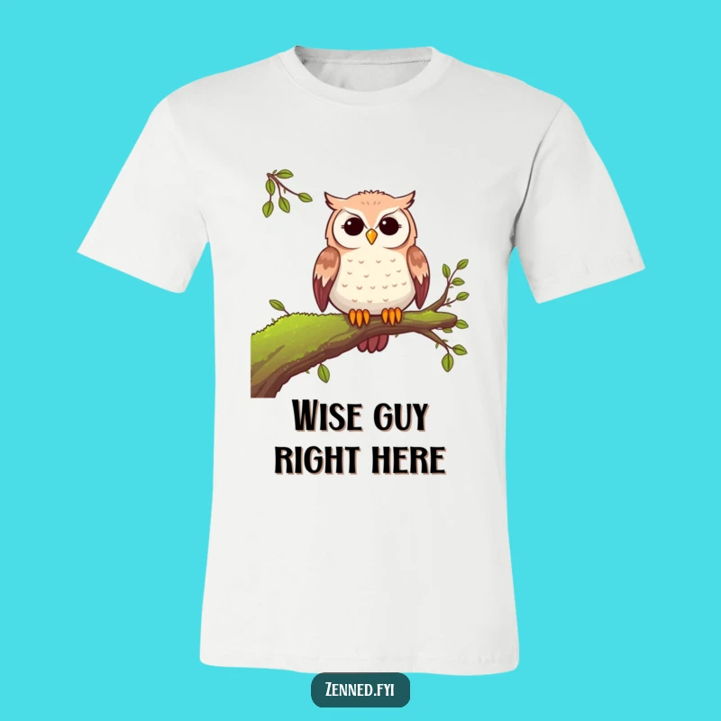 Funny Peaceful Owl T-Shirt: Wear Your Calm Nature Spirit Today!