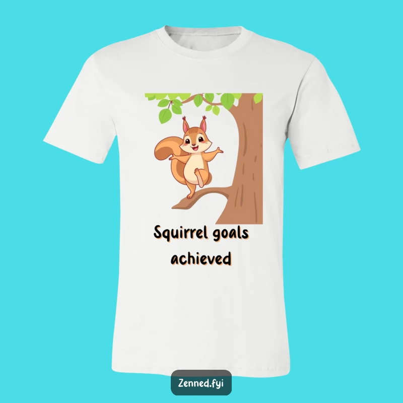 Funny Squirrel Yoga Tree Pose T-Shirt - Cheerful Balance Tee Gift