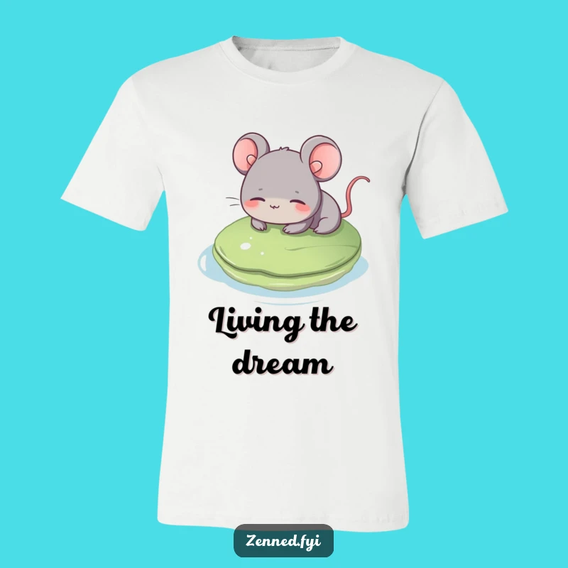 Chill Funny Grey Mouse T-Shirt - Embrace Relaxation with Foxy Charm
