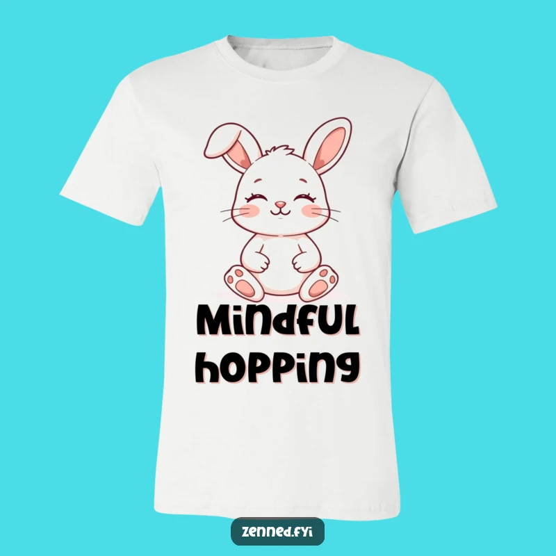 Funny Zen Bunny T-Shirt: Meditating Rabbit, Hilarious Yoga Tee for Peace Seekers
