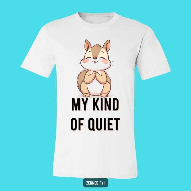 Funny Squirrel Peace T-Shirt - Hilarious Meditating Squirrel Tee for Gift