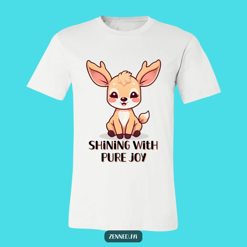 Funny Kawaii Deer T-Shirt - Radiate Joy and Whimsy, Great Gift