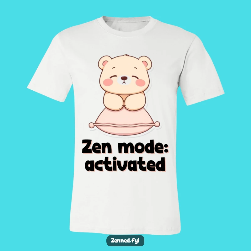 Funny Zen Bear T-Shirt: Serene Floating Bear Tee, The Ultimate Comfy & Humorous Gift