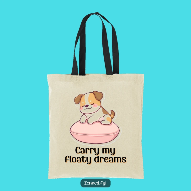 Funny Dog Cushion Tote Bag: Carry Your Dog's Zen Anywhere