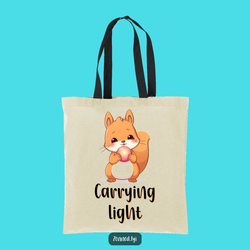 Funny Content Squirrel Orb Tote Bag: Carry Your Magic, Ideal Funny Gift