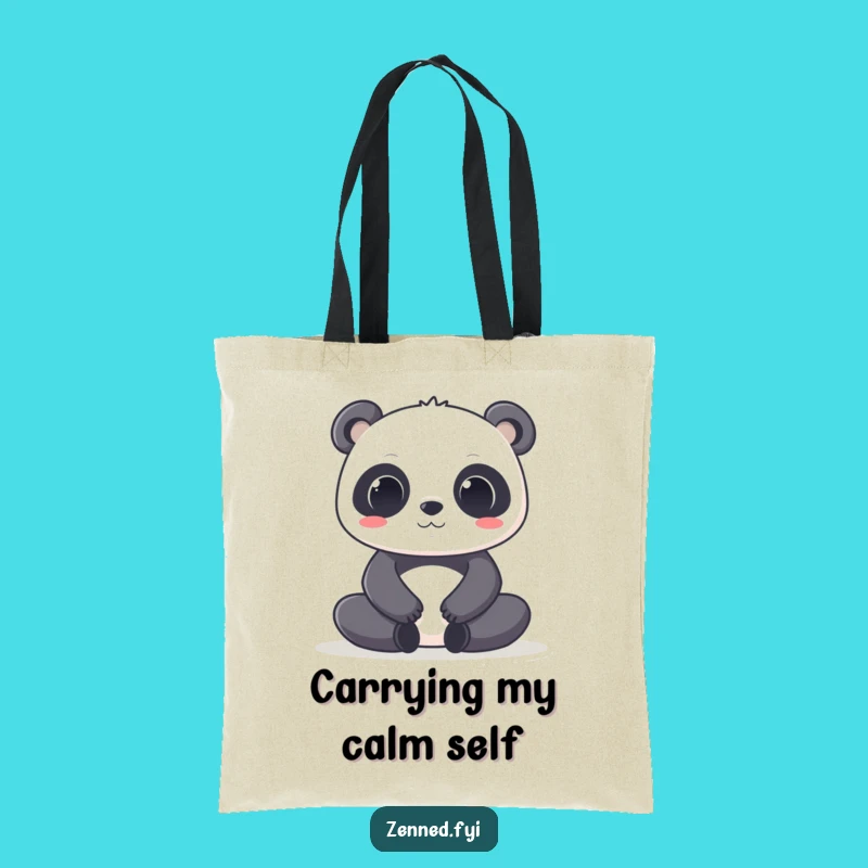 Funny Kawaii Panda Tote Bag - Carry Your Zen and Essentials
