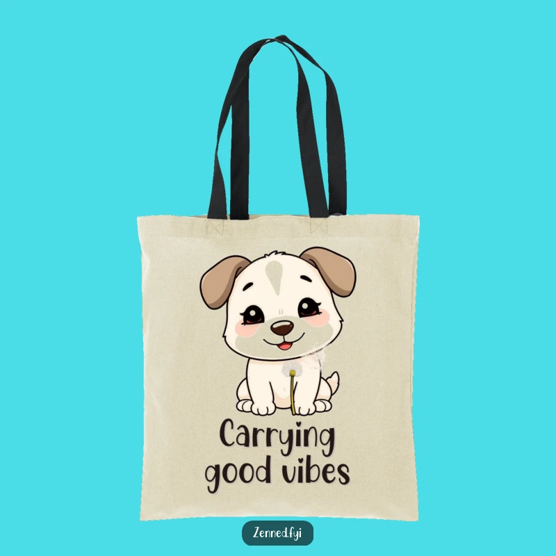 Funny Dog Dandelion Wish Tote Bag - Chic Accessory for a Hilarious Funny Gift