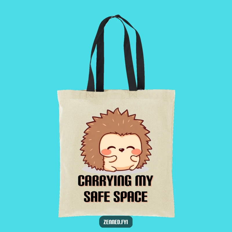 Funny Kawaii Hedgehog Rolling Tote Bag - Carry Comfort and Humor with Ease