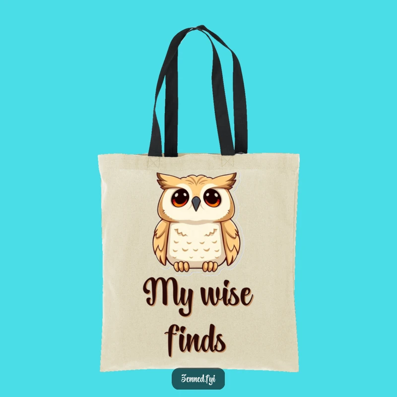Funny Owl Understanding Tote Bag - Wise Gaze Carryall Gift